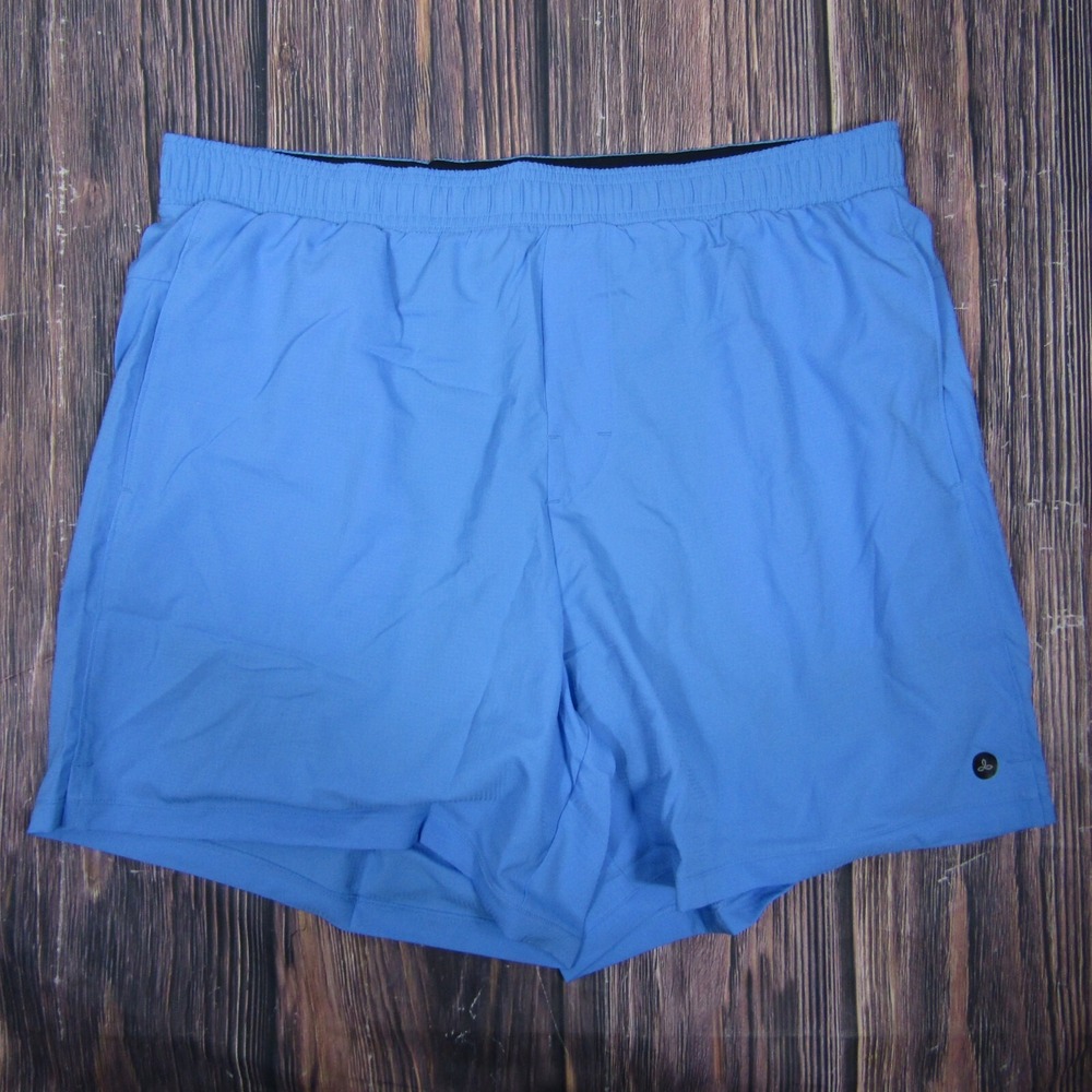 Prana NEW NWT Mens XL Blue Peak To Pavement 6" Athletic Shorts Hiking Run Gym